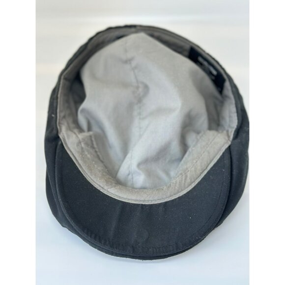 VTG Dickies Set of 2 Cabbie Hat Black Beige Newsboy Flat Cap Men's - Picture 9 of 9